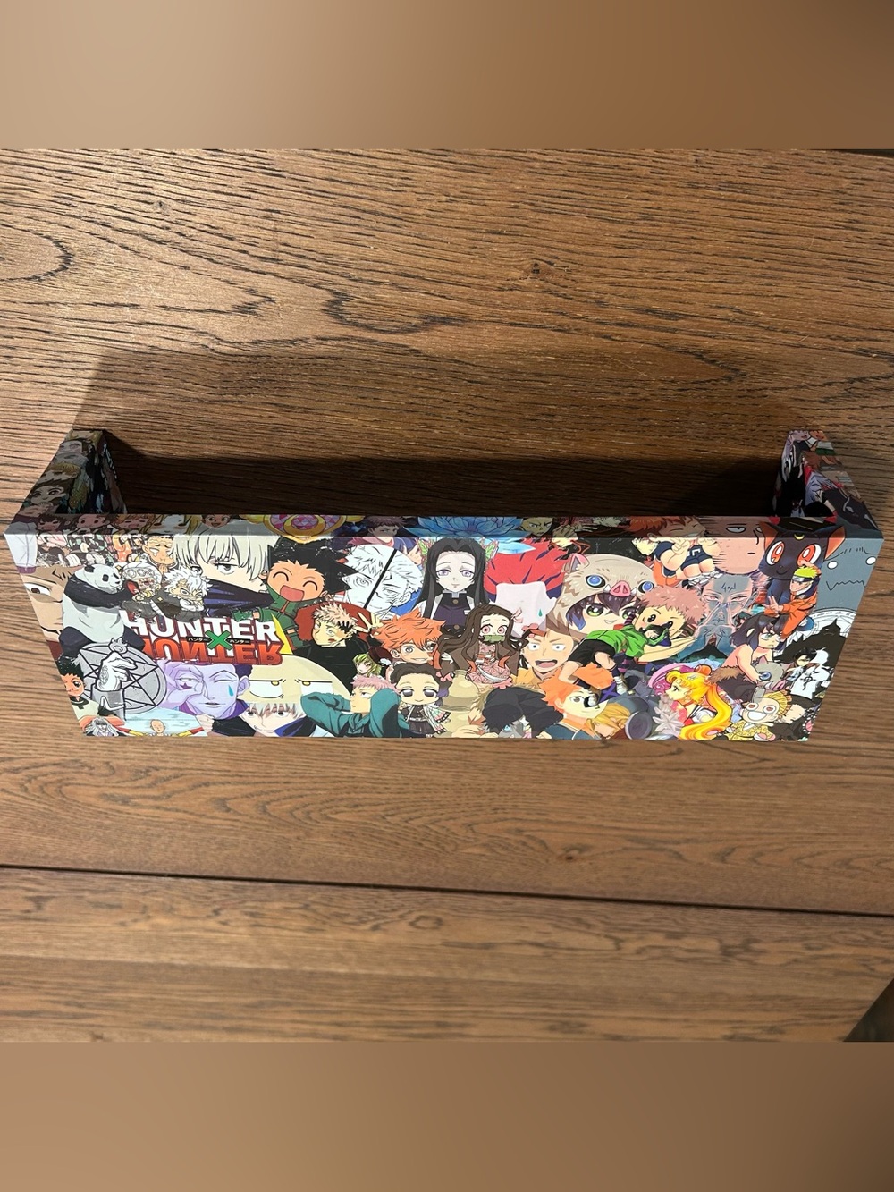 Handmade Anime Collage Shelf 13.75 in Floating Wall Shelf Decor Display
